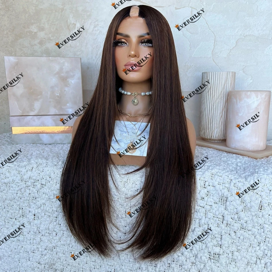 Nautral Straight Caramel Brown 100% Human Hair Machine Made U Part Wig for Women Remy Indian Hair V Part Wig Straight Dark Brown
Nautral Straight Caramel Brown 100% Human Hair Machine Made U Part Wig for Women Remy Indian Hair V Part Wig Straight Dark Brown