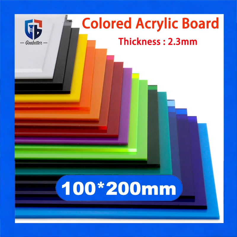 1Pcs 100x200mm Transparency Color Acrylic Sheet PMMA Organic Glass Plastic Board for DIY Model Making Craft Supplies T 2.3mm
1Pcs 100x200mm Transparency Color Acrylic Sheet PMMA Organic Glass Plastic Board for DIY Model Making Craft Supplies T 2.3mm