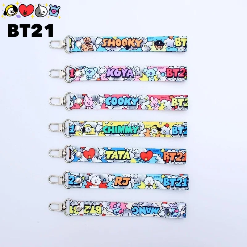 Милый брелок-подвеска BT21 с креативным мультяшным рисунком, новый портативный аксессуар, модный универсальный ремешок для телефона
Милый брелок-подвеска BT21 с креативным мультяшным рисунком, новый портативный аксессуар, модный универсальный ремешок для телефона