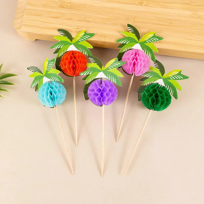 Hawaiian Bamboo Toothpick Palm Hibiscus Flower Honeycomb Ball Cocktail Picks Fruit Dessert Cake Toppers Summer Beach Party Decor
Hawaiian Bamboo Toothpick Palm Hibiscus Flower Honeycomb Ball Cocktail Picks Fruit Dessert Cake Toppers Summer Beach Party Decor