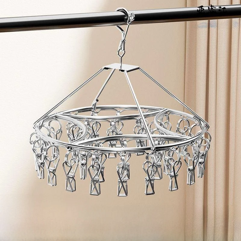 Durable 304 Stainless Steel Sock Drying Rack Multi-Function Sock Clip Clothes Drying Holder Windproof Buckle Indoor Clothesline
Durable 304 Stainless Steel Sock Drying Rack Multi-Function Sock Clip Clothes Drying Holder Windproof Buckle Indoor Clothesline