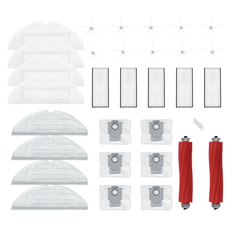For Roborock S7 Maxv Ultra,S7 Pro Ultra Robot Vacuum Cleaner Spare Parts Main Side Brush Mop Cloth Hepa Filter Dust Bag
For Roborock S7 Maxv Ultra,S7 Pro Ultra Robot Vacuum Cleaner Spare Parts Main Side Brush Mop Cloth Hepa Filter Dust Bag