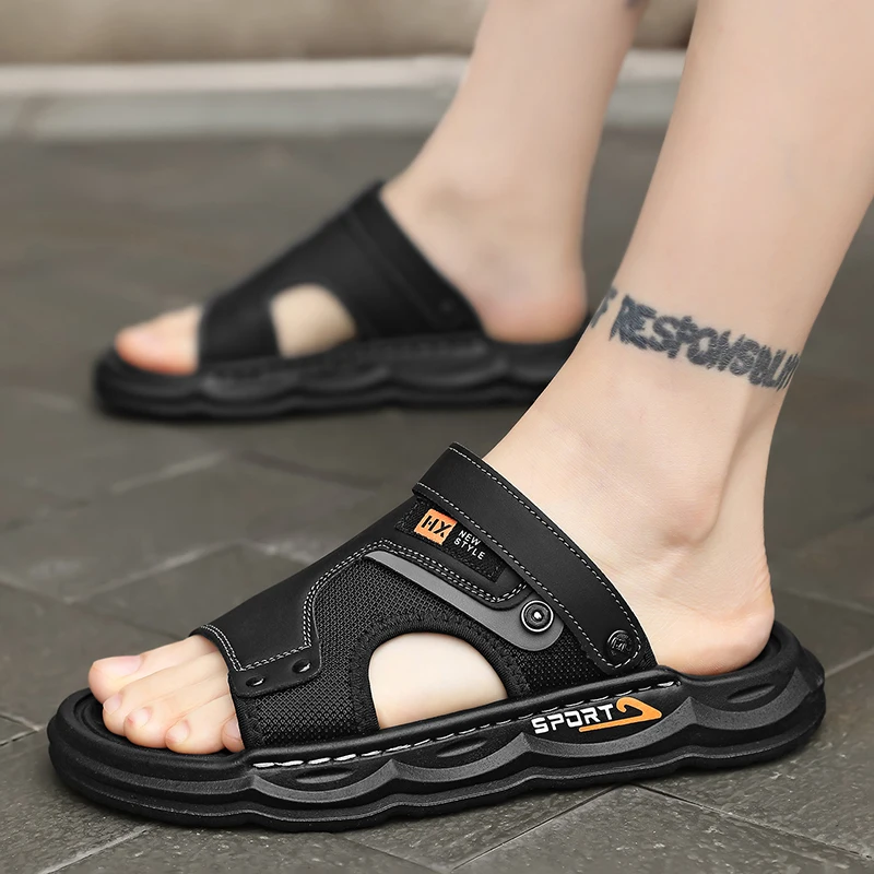 Large Size Genuine Leather Casual Slides Breathable Soft Sole Non Slip Beach Outdoor Daily Walking Footwear
Large Size Genuine Leather Casual Slides Breathable Soft Sole Non Slip Beach Outdoor Daily Walking Footwear