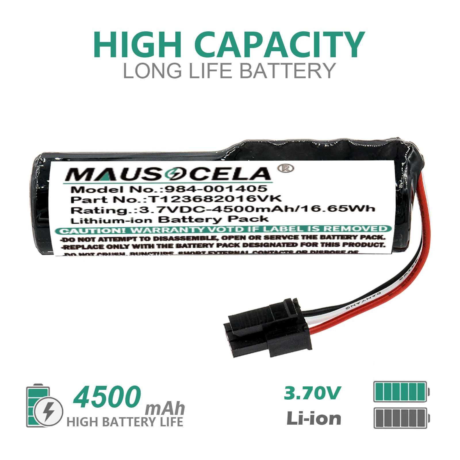 4500mAh Speaker Battery For Logitech:T123682016VK,984-001405,Ultimate Ears Boom 3,S-00170,+Toolkit,--Li-ion--3.70V
4500mAh Speaker Battery For Logitech:T123682016VK,984-001405,Ultimate Ears Boom 3,S-00170,+Toolkit,--Li-ion--3.70V