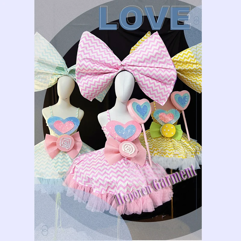 Christmas And New Year Bow Parade Costumes Valentine's Day Bar DJ Or Singer Or Dancer Dance Costumes
Christmas And New Year Bow Parade Costumes Valentine's Day Bar DJ Or Singer Or Dancer Dance Costumes