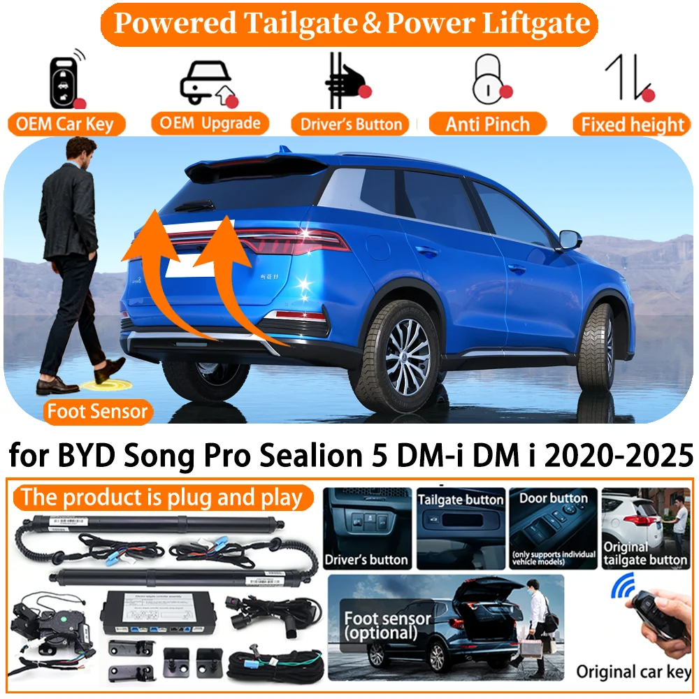 Car OEM Powered Tailgate system for BYD Song Pro Sealion 5 DM-i DM i 2020-2025 Automatic Electric Power Tailgate Tail Gate Lift
Car OEM Powered Tailgate system for BYD Song Pro Sealion 5 DM-i DM i 2020-2025 Automatic Electric Power Tailgate Tail Gate Lift