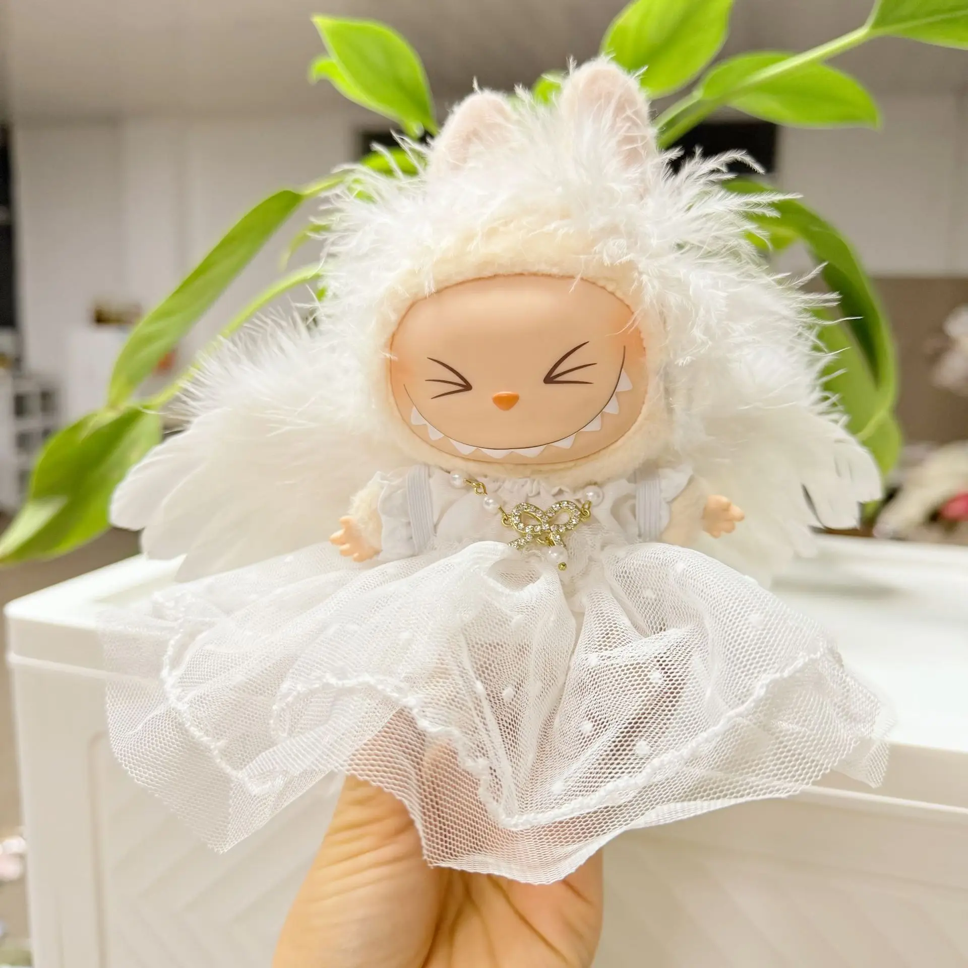 Платье Labubu Haute Couture, дорожное свадебное платье принцессы Labubu Little Angel с крыльями, свадебное украшение из 5 предметов, подарок
Платье Labubu Haute Couture, дорожное свадебное платье принцессы Labubu Little Angel с крыльями, свадебное украшение из 5 предметов, подарок