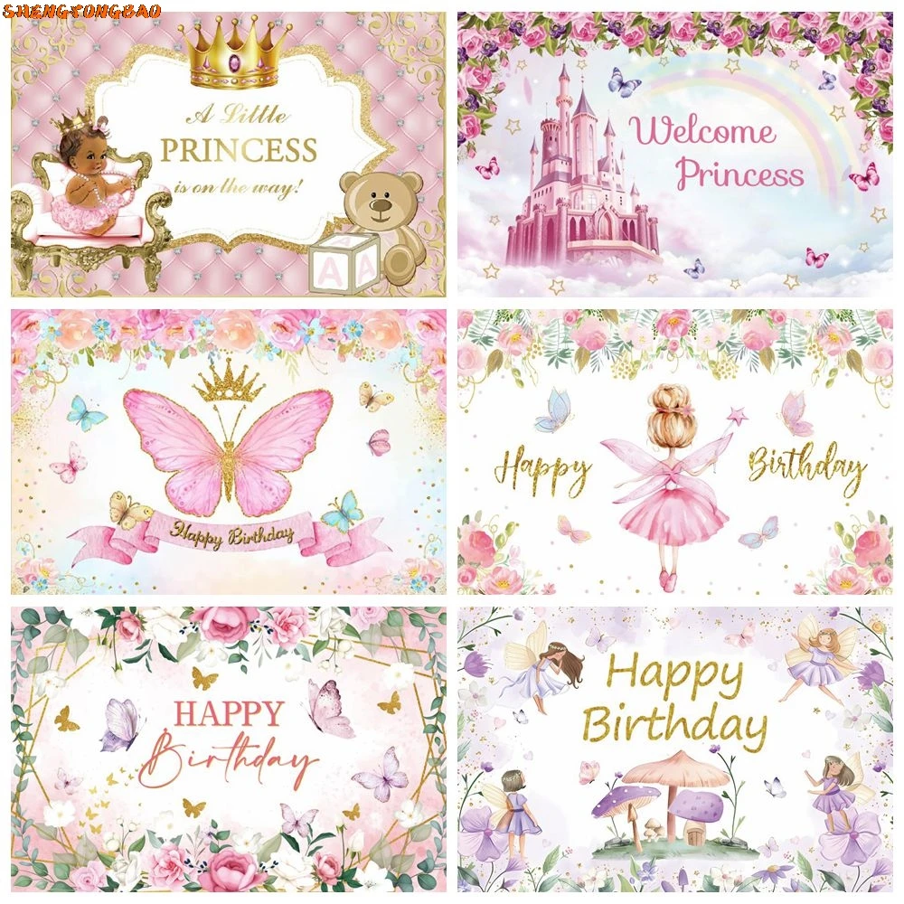 Newborn Baby Shower Backdrop Butterfly Flowers Princess Girl Happy Birthday Party Custom Photography Background Decor Banner
Newborn Baby Shower Backdrop Butterfly Flowers Princess Girl Happy Birthday Party Custom Photography Background Decor Banner