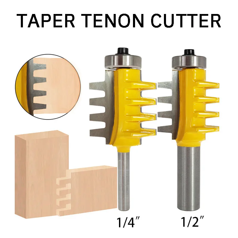 1PC 6.35mm Handle or 12.7mm Handle Taper Tenon Cutter Woodworking Milling Cutter Multi Tooth Milling Tenon Joint Finger Cutter
1PC 6.35mm Handle or 12.7mm Handle Taper Tenon Cutter Woodworking Milling Cutter Multi Tooth Milling Tenon Joint Finger Cutter