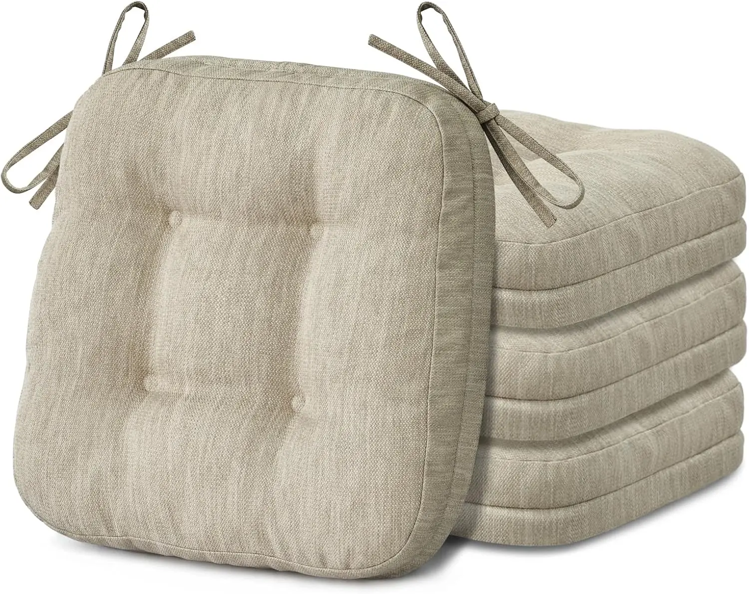 Dining Chair Cushions Set Of 4, Dual-Layer Memory Foam Kitchen Chair Cushions, Patented Design Seat Pads With Ties, 16.5 X 16.5
Dining Chair Cushions Set Of 4, Dual-Layer Memory Foam Kitchen Chair Cushions, Patented Design Seat Pads With Ties, 16.5 X 16.5