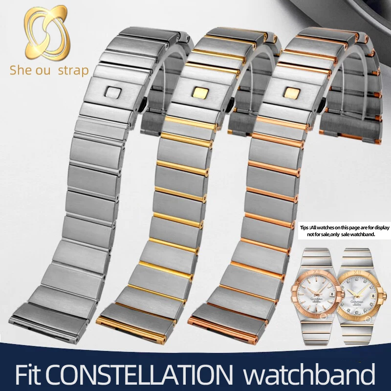 Ремешок из нержавеющей стали для часов OMEGA CONSTELLATION, цепочка для часов 17 мм 23 мм 25 мм, аксессуары 
Ремешок из нержавеющей стали для часов OMEGA CONSTELLATION, цепочка для часов 17 мм 23 мм 25 мм, аксессуары