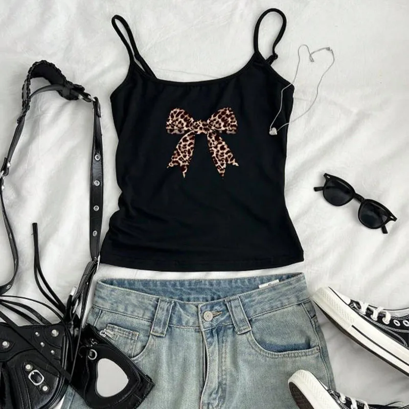 2025 Summer New Women's Casual Baddie Solid Color Cami Tank Top! Leopard Bow Print, Slimming & Flattering
2025 Summer New Women's Casual Baddie Solid Color Cami Tank Top! Leopard Bow Print, Slimming & Flattering