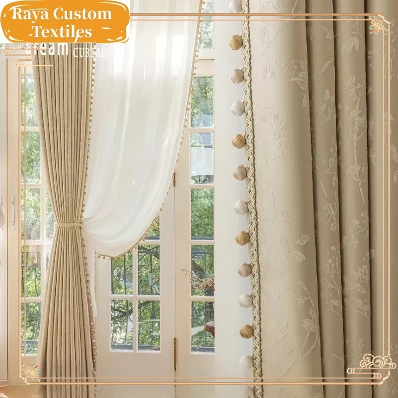 French Cream Precision Relief Lace Luxury Curtains for Living Room Bedroom Dining Blackout Blackout Custom Size White Tulle
French Cream Precision Relief Lace Luxury Curtains for Living Room Bedroom Dining Blackout Blackout Custom Size White Tulle