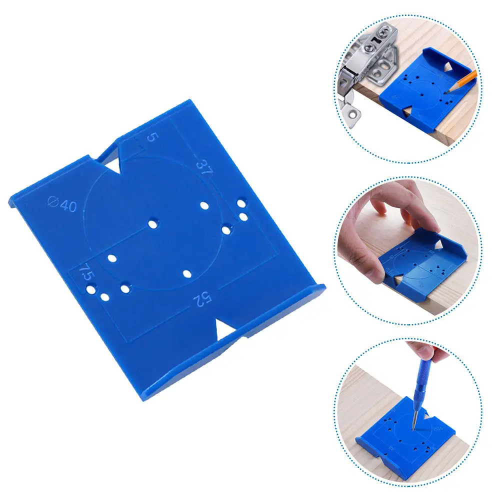 Шаблон для сверления скрытых петель с двусторонней конструкцией, совместимость с 35 мм и 40 мм, контроль глубины сверления, для мебельной фурнитуры
Шаблон для сверления скрытых петель с двусторонней конструкцией, совместимость с 35 мм и 40 мм, контроль глубины сверления, для мебельной фурнитуры