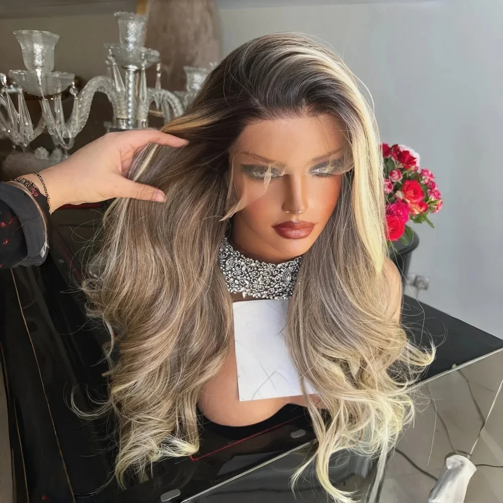 Синтетический парик Highlight Blonde 13x4 с HD-кружевом и свободной линией роста волос, длинные волнистые пряди, балаяж, для женщин, для косплея и вечеринок
Синтетический парик Highlight Blonde 13x4 с HD-кружевом и свободной линией роста волос, длинные волнистые пряди, балаяж, для женщин, для косплея и вечеринок