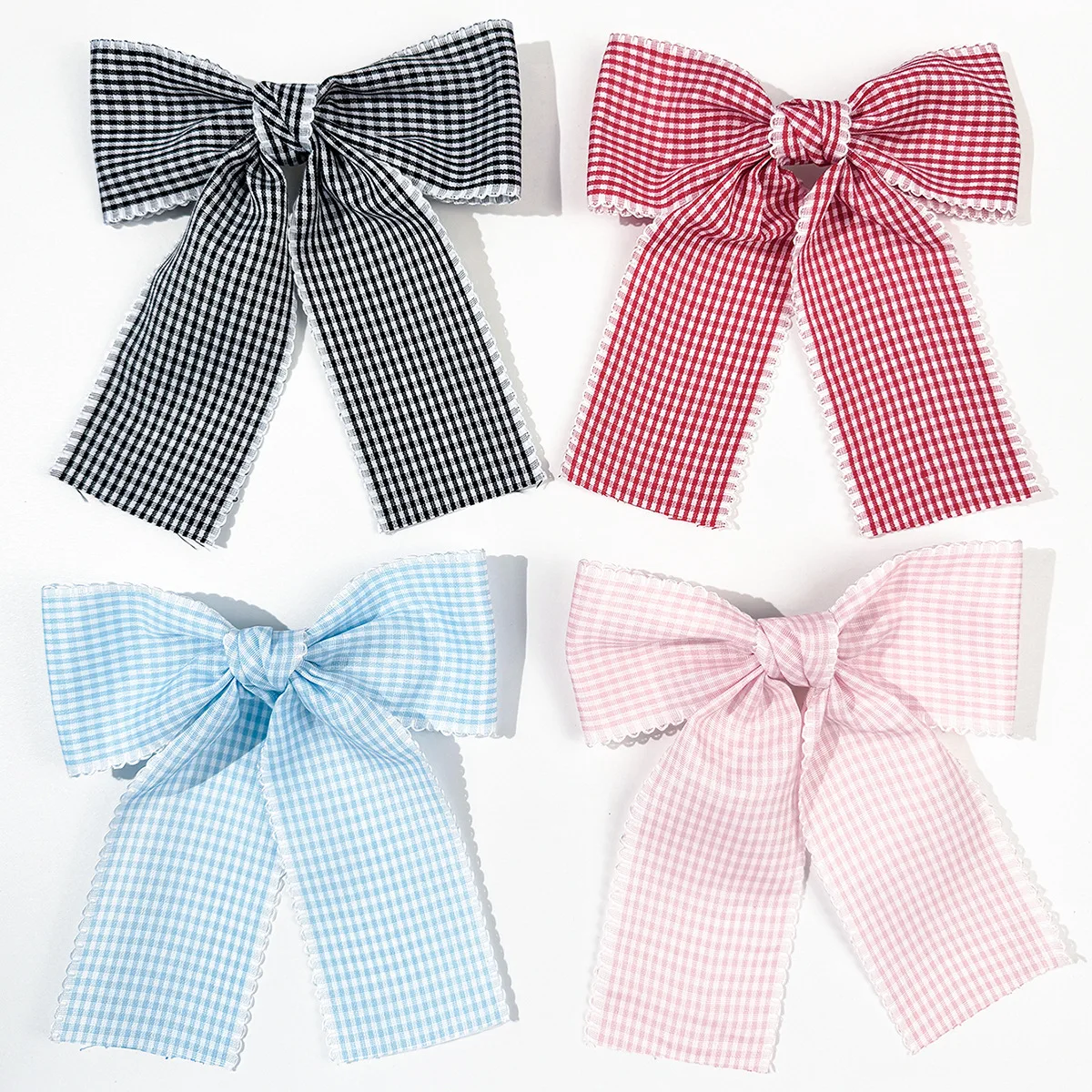 24pc/lot Tartan Plaid Printed Bow Hair Clips Women and Girls Long Tassel Bow Hairgrips Lace Trim Hair Accessories Headwear Bulk
24pc/lot Tartan Plaid Printed Bow Hair Clips Women and Girls Long Tassel Bow Hairgrips Lace Trim Hair Accessories Headwear Bulk