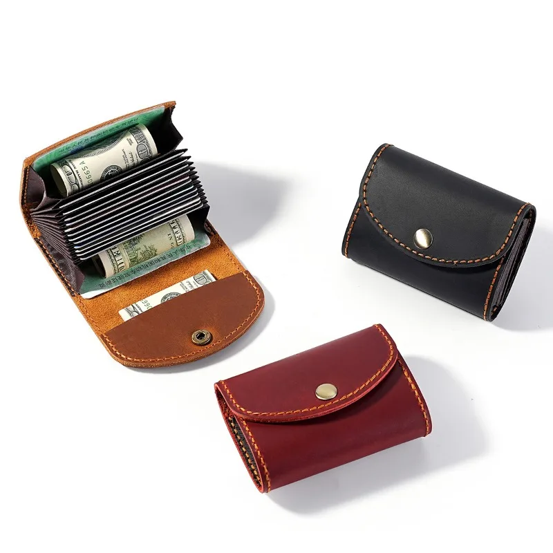 Large Capacity 12 Card Slots Accordion Card Holder,Women's Crazy Horse Leather Snap Closure Wallet,men Card Bag for Credit Cards
Large Capacity 12 Card Slots Accordion Card Holder,Women's Crazy Horse Leather Snap Closure Wallet,men Card Bag for Credit Cards