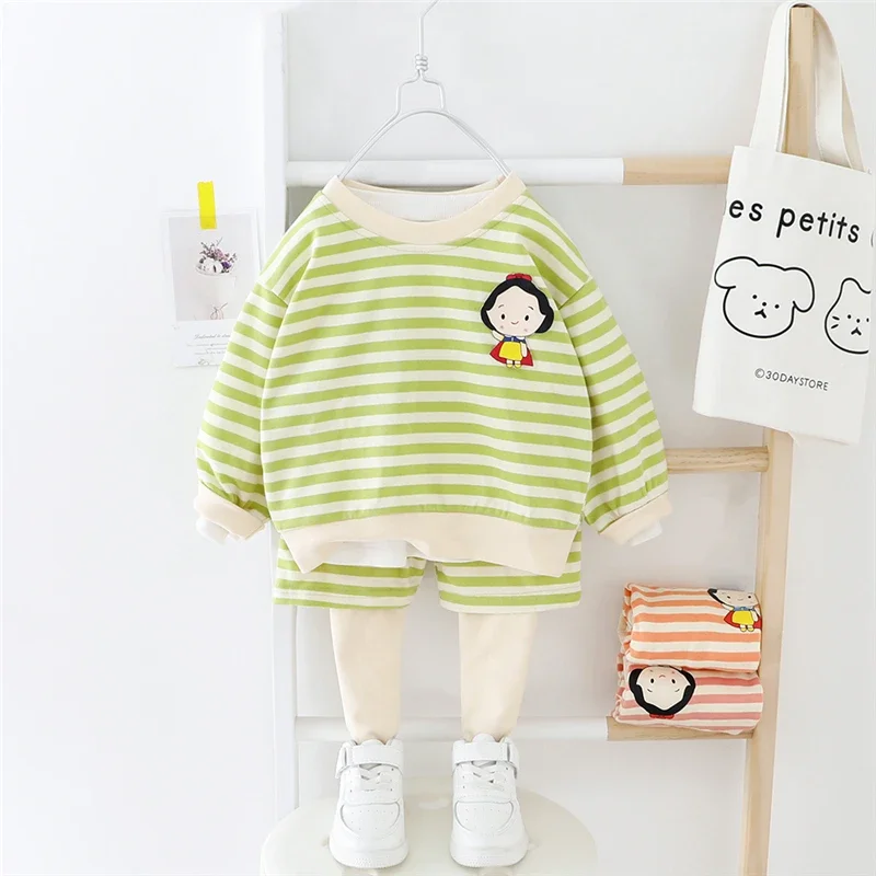 Baby Girls Clothing Sets Spring Toddler Infant Clothes Kids Outfits Child Stripe Cartoon Long Sleeve T Shirt Pants 2 Pieces Suit
Baby Girls Clothing Sets Spring Toddler Infant Clothes Kids Outfits Child Stripe Cartoon Long Sleeve T Shirt Pants 2 Pieces Suit