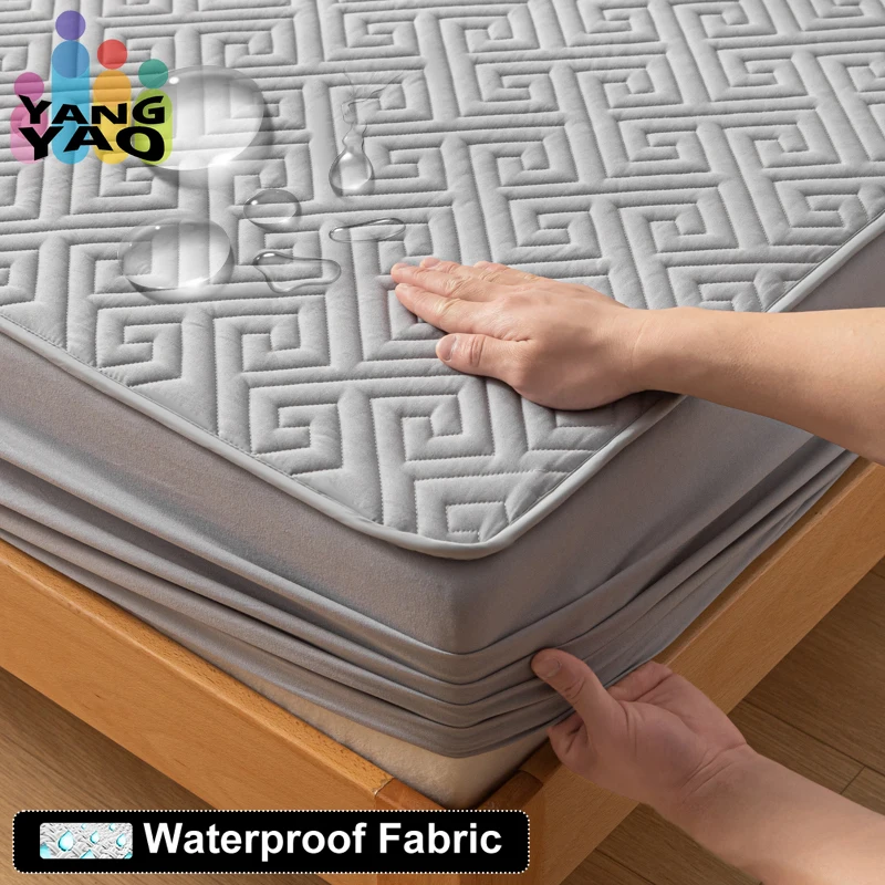 Waterproof Thicken Mattress Cover Pad Protector Washable Jacquard Fitted Sheet Latex Mat Bed Cover 120x200 120/150/180/200x200cm
Waterproof Thicken Mattress Cover Pad Protector Washable Jacquard Fitted Sheet Latex Mat Bed Cover 120x200 120/150/180/200x200cm