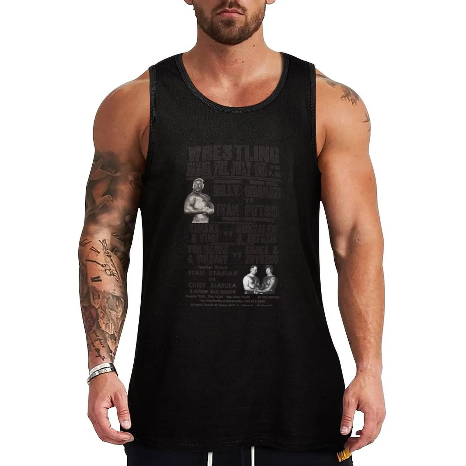 Classic 1970s Pro Wrestling Poster Tank Top anime t-shirts gym t-shirts man singlets for men
Classic 1970s Pro Wrestling Poster Tank Top anime t-shirts gym t-shirts man singlets for men