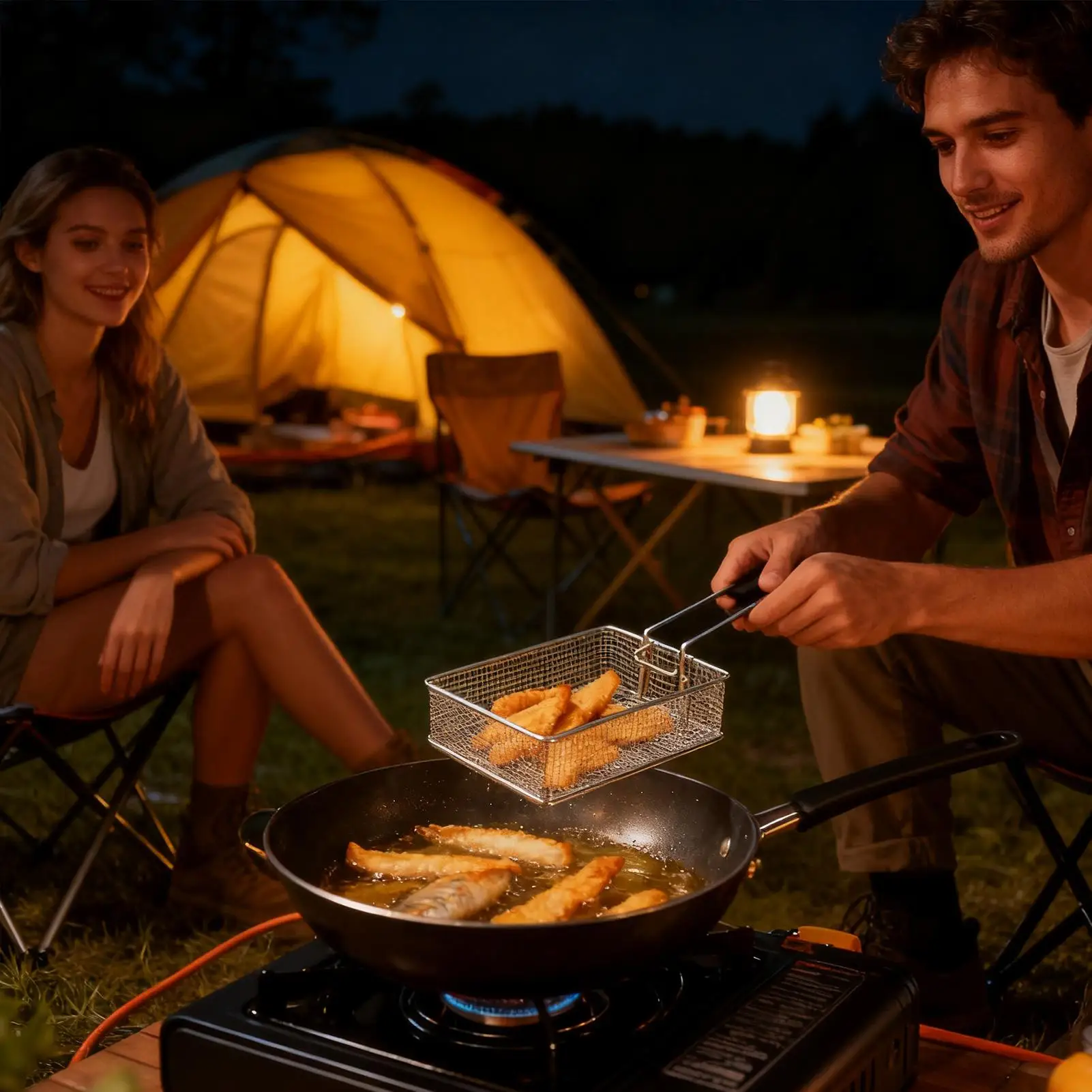 French Fry Chip Basket Stainless Steel Folding Food Strainer Mesh Basket Kitchen Cooking Tool For Camping Hiking Party BBQ
French Fry Chip Basket Stainless Steel Folding Food Strainer Mesh Basket Kitchen Cooking Tool For Camping Hiking Party BBQ