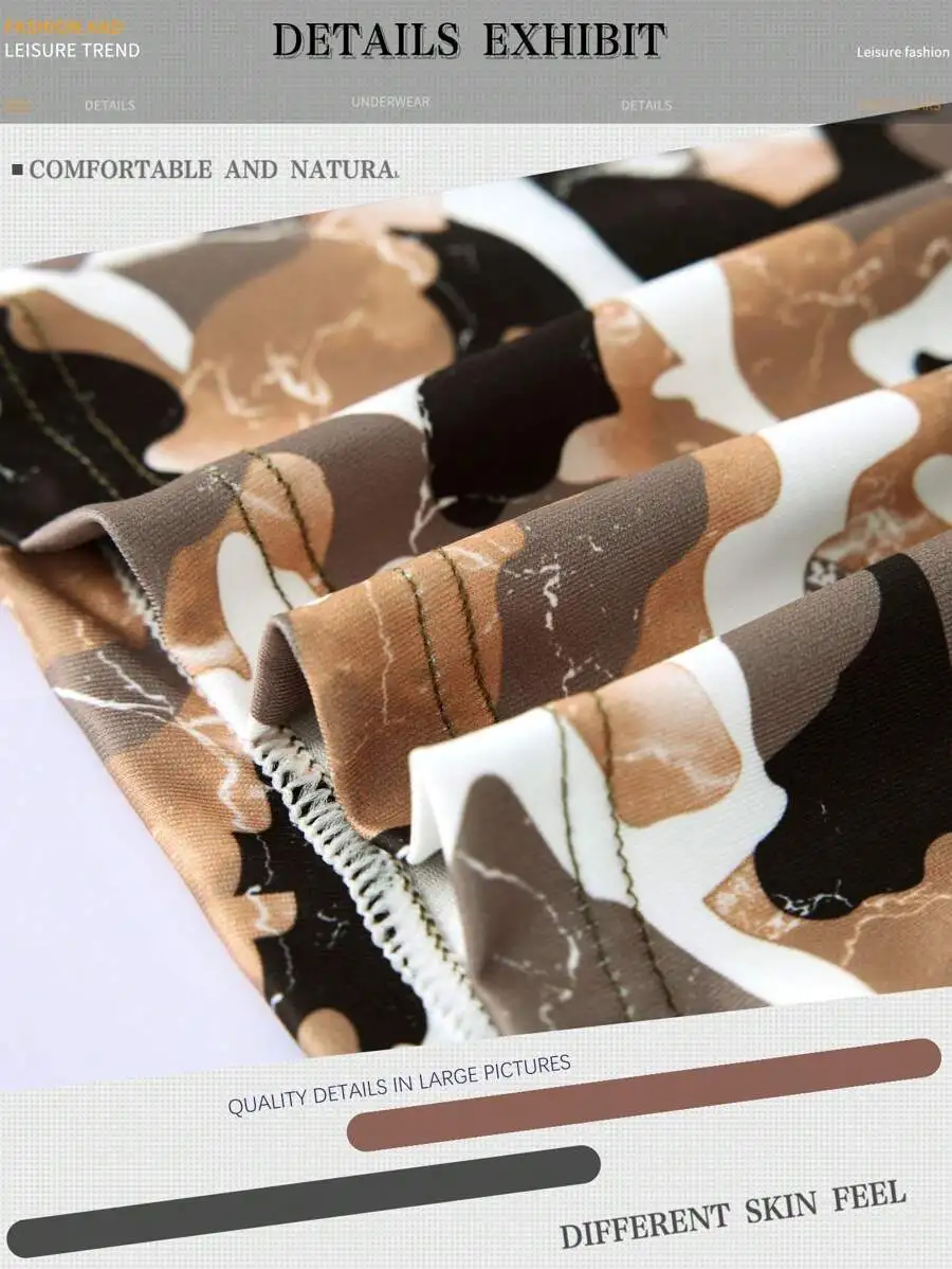 5pcs Camouflage Print Stretch Boxer Briefs For Men Sports Cycling Loose Underwear
5pcs Camouflage Print Stretch Boxer Briefs For Men Sports Cycling Loose Underwear