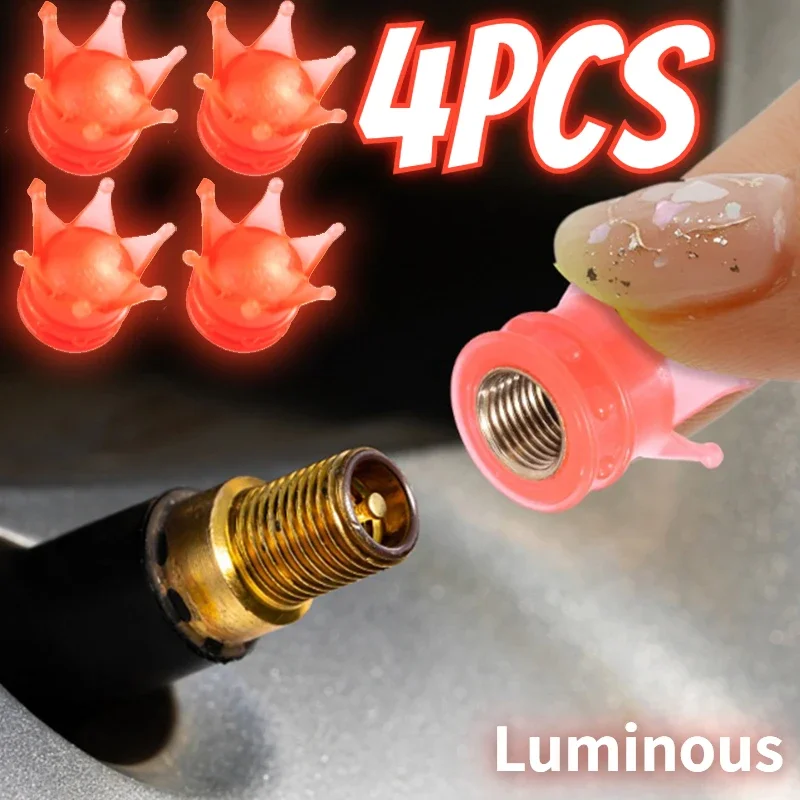 4PCS Luminous Wheel Tire Valve Cover Crown Shape Tire Decoration Accessories Dust-proof Decorative Stem Cap Fluorescent Cap
4PCS Luminous Wheel Tire Valve Cover Crown Shape Tire Decoration Accessories Dust-proof Decorative Stem Cap Fluorescent Cap