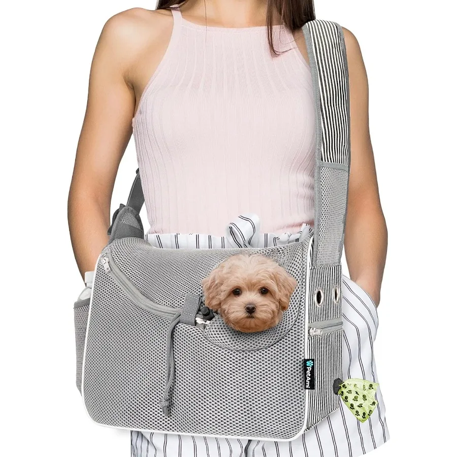Small Dog Sling Carrier SoftSided Crossbody Puppy Carrying Purse Bag Adjustable Sling Pet Pouch to Wear Medium Cat Travel Dog B
Small Dog Sling Carrier SoftSided Crossbody Puppy Carrying Purse Bag Adjustable Sling Pet Pouch to Wear Medium Cat Travel Dog B