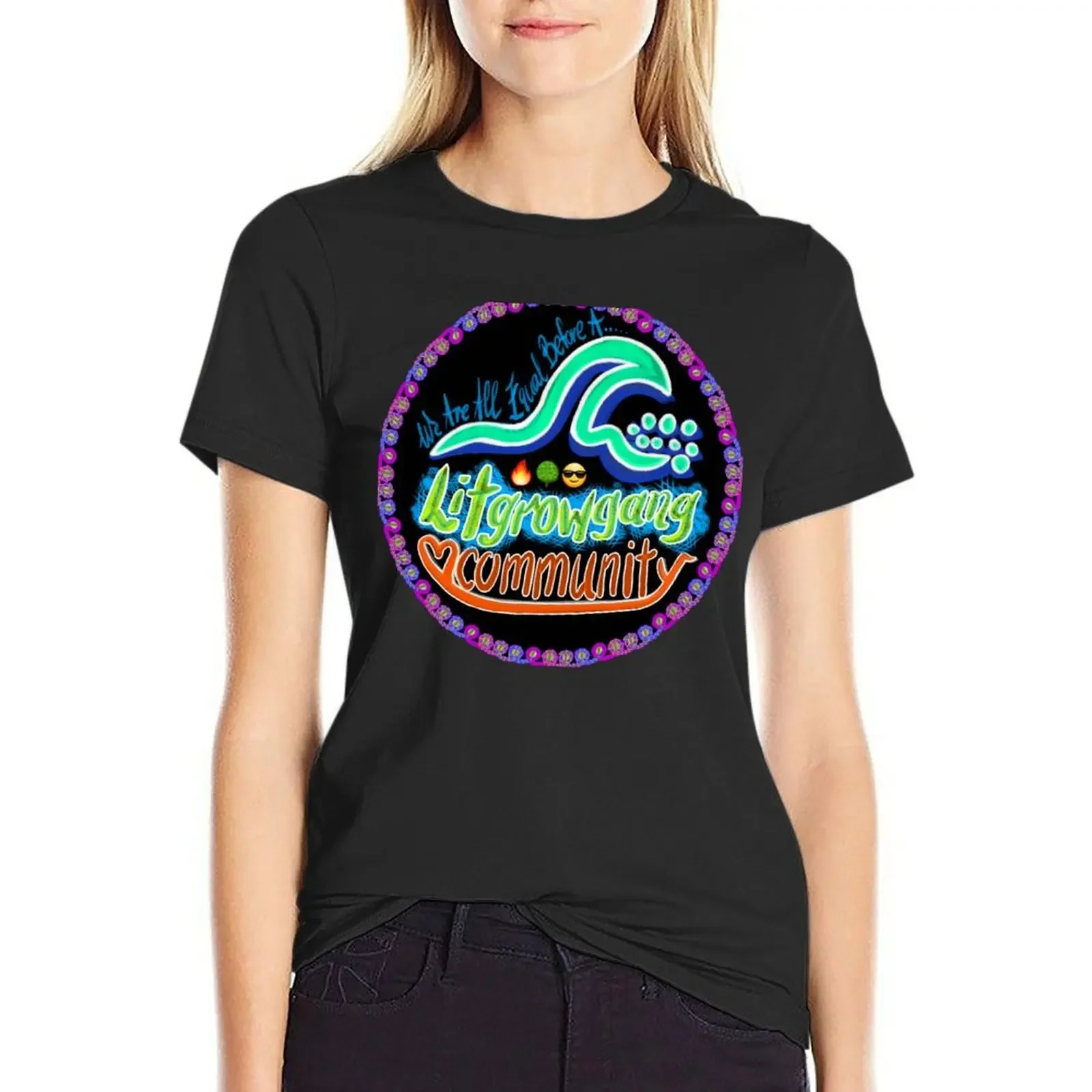 #WeAreAllEqualBeforeAWave (Sand) T-Shirt customs female summer top t shirts for Women loose fit
#WeAreAllEqualBeforeAWave (Sand) T-Shirt customs female summer top t shirts for Women loose fit