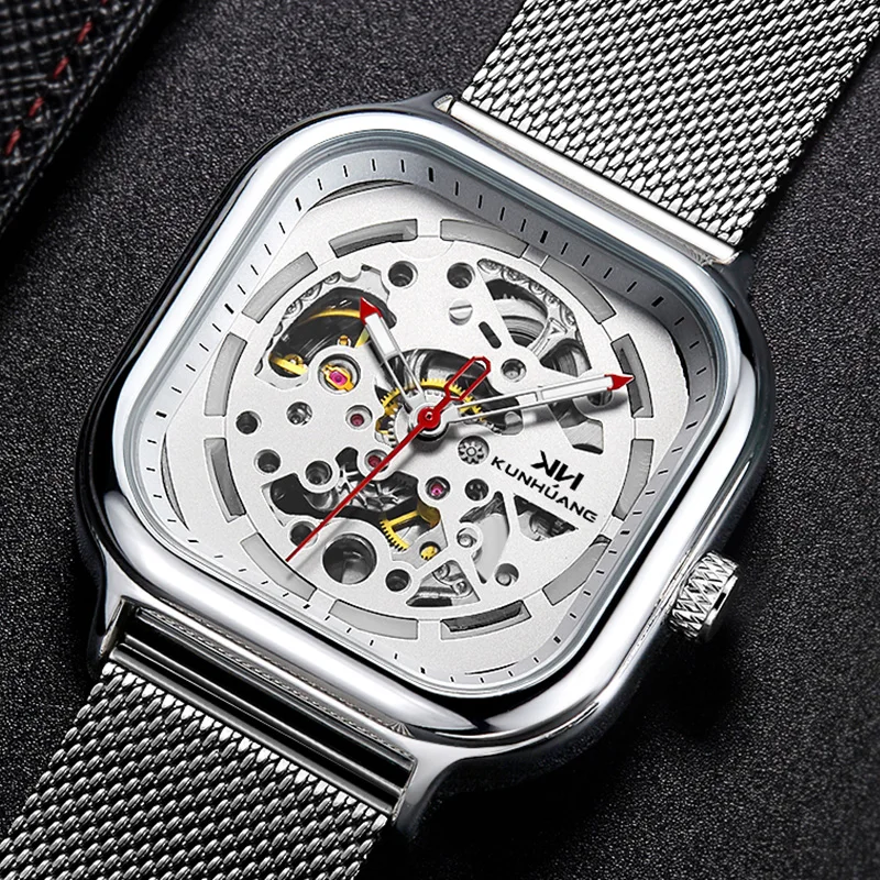 KunHuang Original Skeleton Automatical Mechanical Watch for Men Waterproof Luminous Stainless Steel men's Wristwatch
KunHuang Original Skeleton Automatical Mechanical Watch for Men Waterproof Luminous Stainless Steel men's Wristwatch