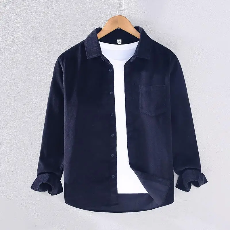 Corduroy Long Sleeve Striped Shirt for Youth Men's Casual Classic Fit Resistant to Deformation Summer 2015 Fashion Inner Wear
Corduroy Long Sleeve Striped Shirt for Youth Men's Casual Classic Fit Resistant to Deformation Summer 2015 Fashion Inner Wear