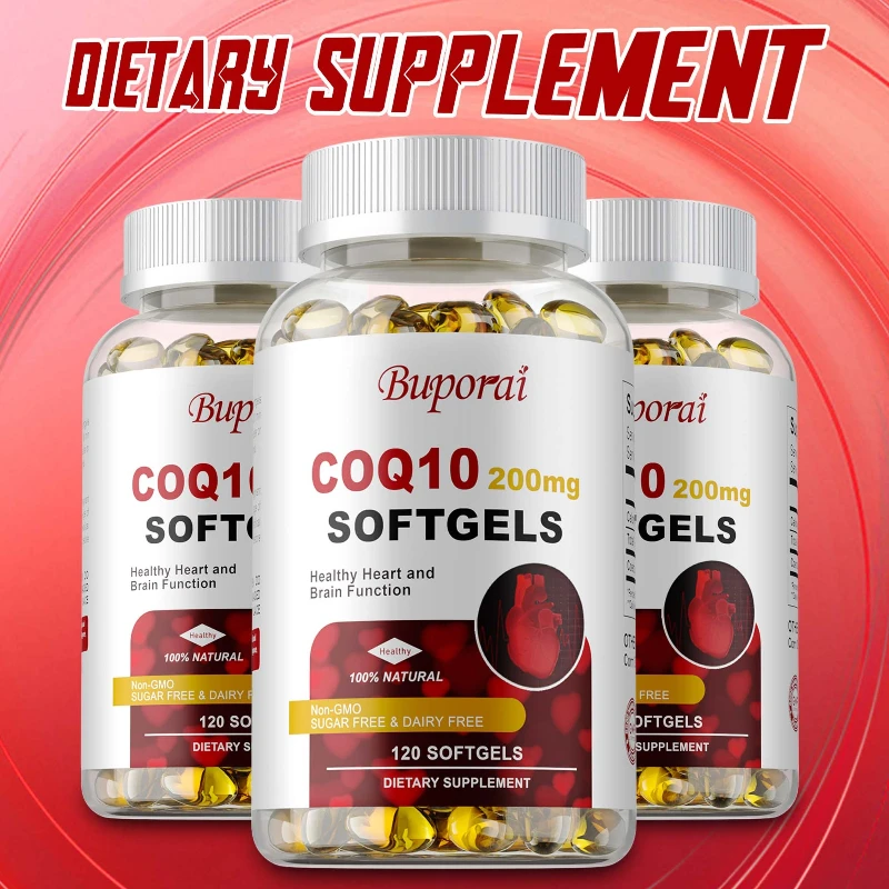 COQ10 200mg Soft Capsules - Active CoQ10 Ubiquinol Supplement for Antioxidant, Heart, Brain & Cellular Energy-Productio
COQ10 200mg Soft Capsules - Active CoQ10 Ubiquinol Supplement for Antioxidant, Heart, Brain & Cellular Energy-Productio