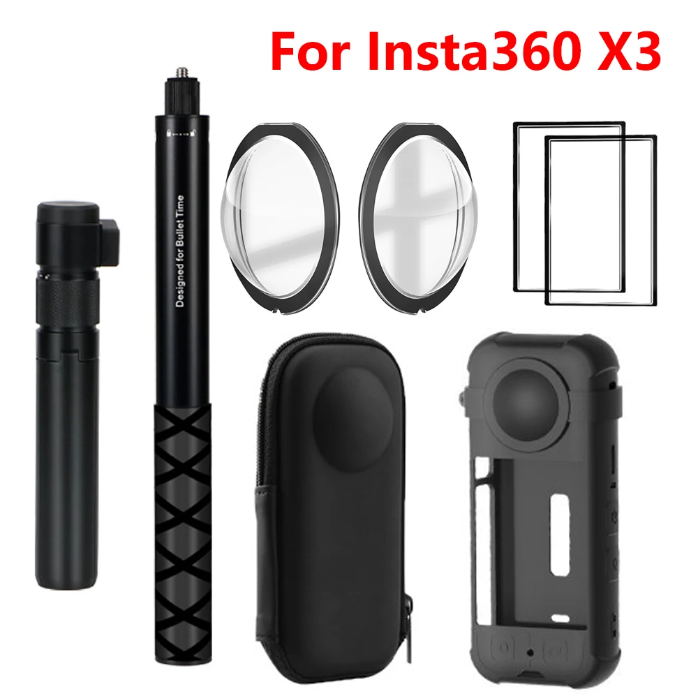 Селфи-Палка для Insta360 X3 Защитная крышка объектива для Insta360 X3 аксессуары Защитная пленка для экрана сумка для хранения силиконовый чехол
Селфи-Палка для Insta360 X3 Защитная крышка объектива для Insta360 X3 аксессуары Защитная пленка для экрана сумка для хранения силиконовый чехол