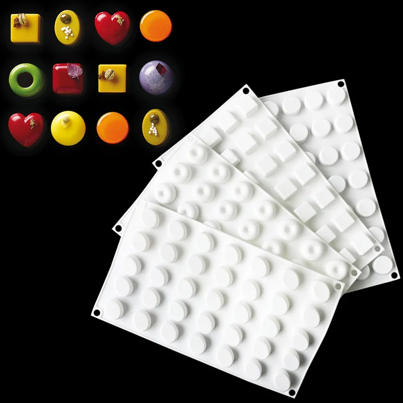 35 Cavity Round Silicone Chocolate Mold Geometry Biscuit Cake Jelly Baking Tool Heart Snack Baking Making Mould Ice Tray Gifts
35 Cavity Round Silicone Chocolate Mold Geometry Biscuit Cake Jelly Baking Tool Heart Snack Baking Making Mould Ice Tray Gifts