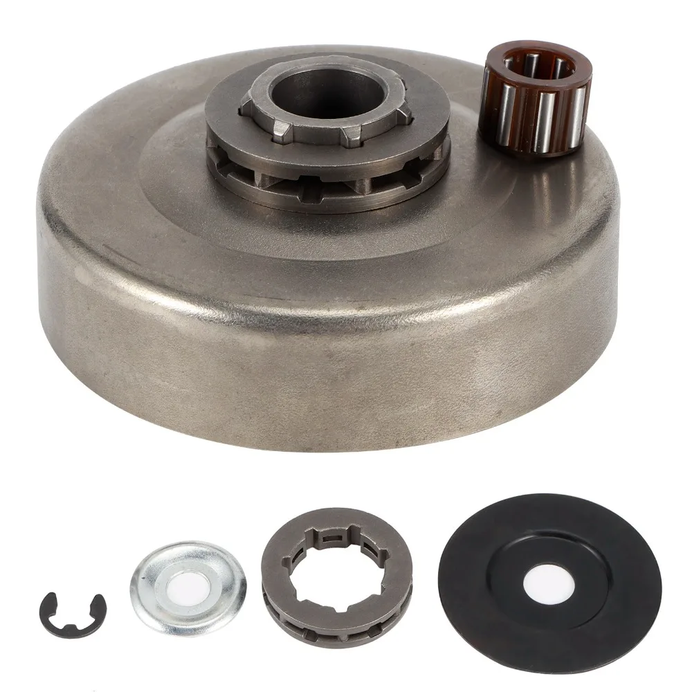 Metal Clutch Drum Rim Sprocket Kit 7 Clutch Compact Chainsaw Clutch Kit Dark Silver for STIHL 064 066 MS640 MS660 MS661
Metal Clutch Drum Rim Sprocket Kit 7 Clutch Compact Chainsaw Clutch Kit Dark Silver for STIHL 064 066 MS640 MS660 MS661