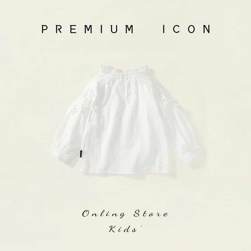 Рубашка для девочек Gera2025Весна и осень, новый стиль, белый кружевной лоскутный топ с длинными рукавами для маленьких девочек, оптовая продажа
Рубашка для девочек Gera2025Весна и осень, новый стиль, белый кружевной лоскутный топ с длинными рукавами для маленьких девочек, оптовая продажа