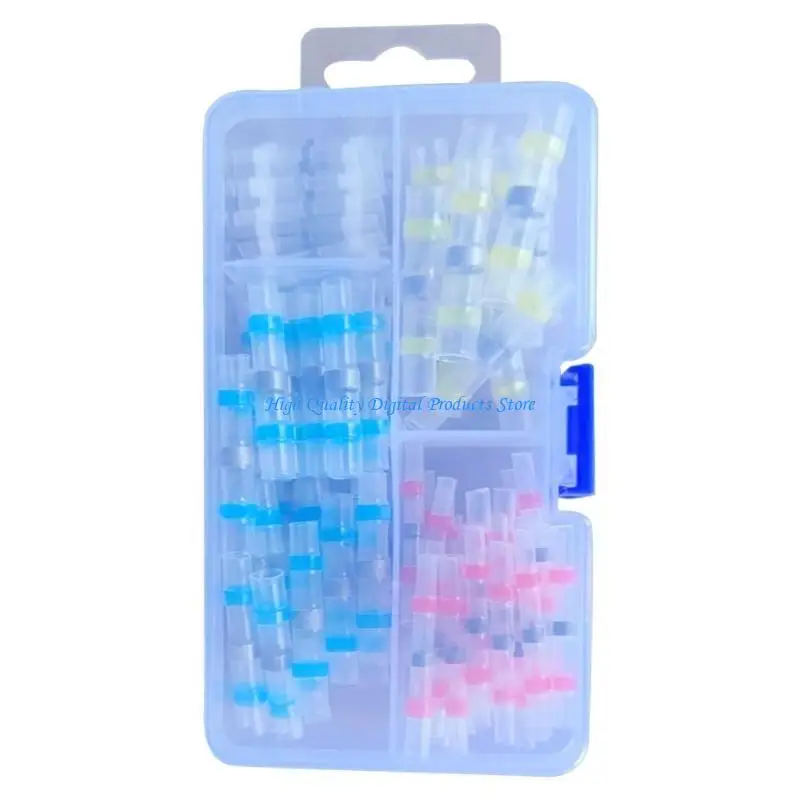 U2JE 50pcs/100pcs Heat Shrink Solder Connectors Set Waterproof and Insulated Butt Wire Connectors Terminals Assorted Color
U2JE 50pcs/100pcs Heat Shrink Solder Connectors Set Waterproof and Insulated Butt Wire Connectors Terminals Assorted Color