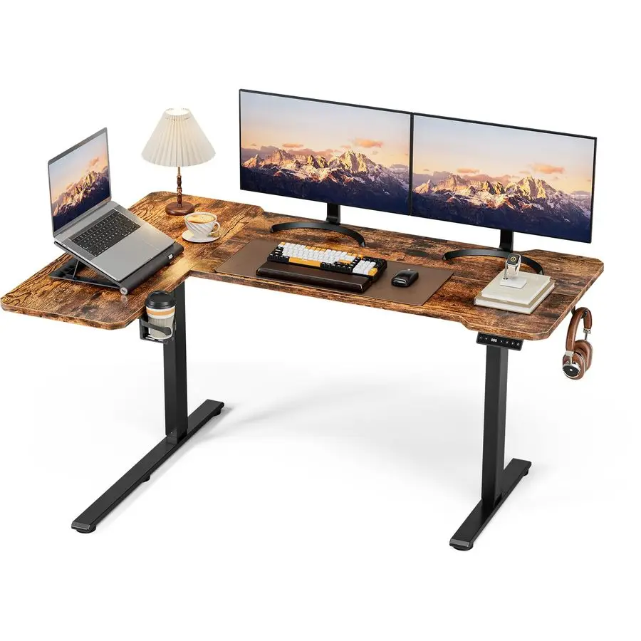 Inch L Shaped Standing Desk Electric Adjustable Height, Corner Standing Desk, Electric Sit Stand Table with Reversible Splice B
Inch L Shaped Standing Desk Electric Adjustable Height, Corner Standing Desk, Electric Sit Stand Table with Reversible Splice B