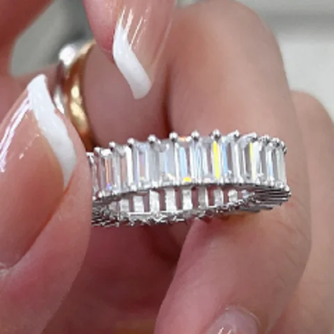Real Fine Jewelry Luxury High Quality Square Zircon Wedding Engagement Rings For Women
Real Fine Jewelry Luxury High Quality Square Zircon Wedding Engagement Rings For Women
