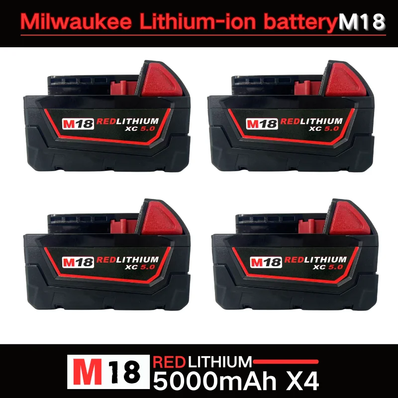 Оригинальный аккумулятор Milwaukee, 6,0 Ач, зарядное устройство, аккумулятор M18, M18B6, Milwaukee 48-11-1860, 48-11-1850, 48-11-1840, литиевый аккумулятор для инструментов
Оригинальный аккумулятор Milwaukee, 6,0 Ач, зарядное устройство, аккумулятор M18, M18B6, Milwaukee 48-11-1860, 48-11-1850, 48-11-1840, литиевый аккумулятор для инструментов