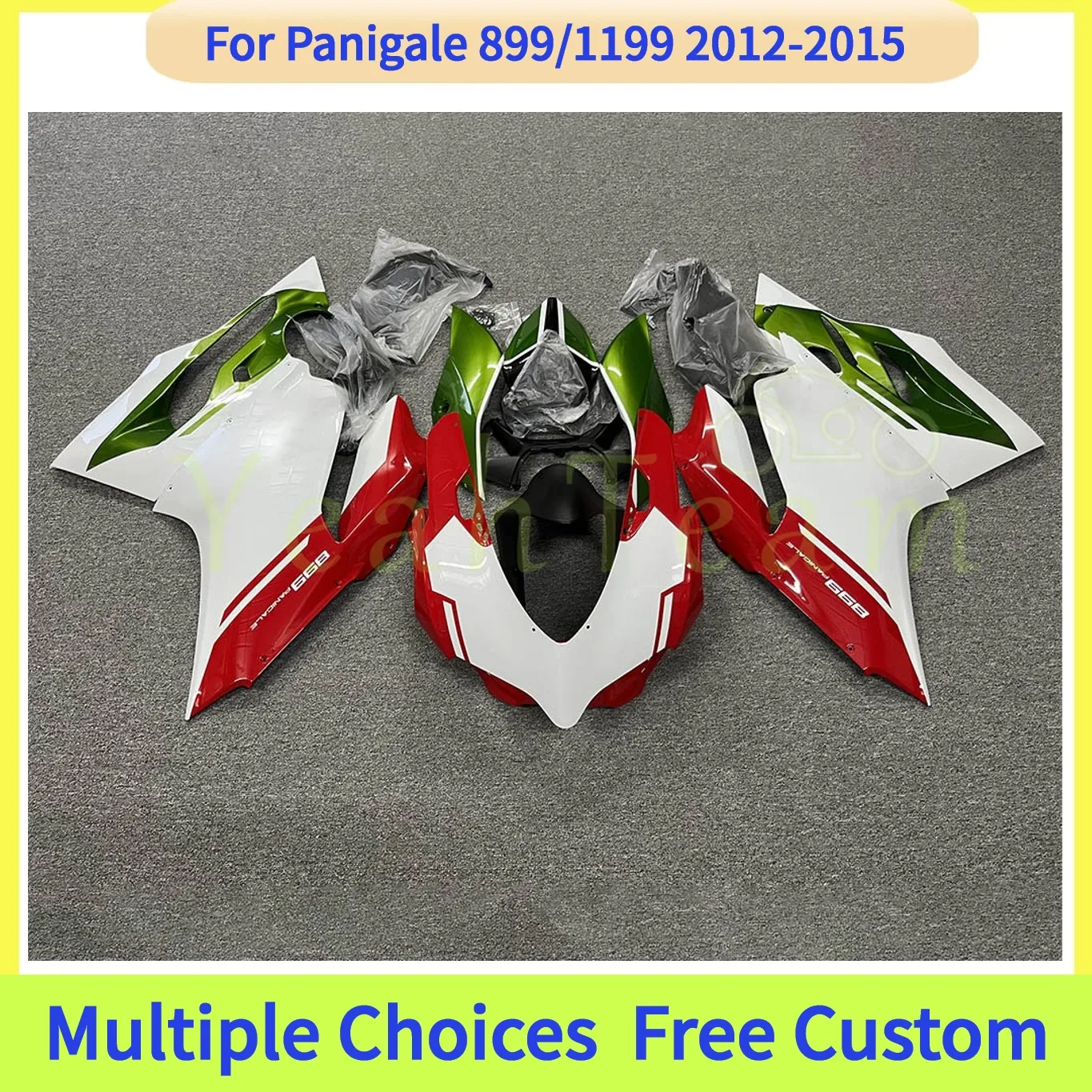Полный комплект обтекателей для мотоциклов DUCATI 1199 899 1199S 1199R 2012 2013 2014 2015, включая облицовку сиденья
Полный комплект обтекателей для мотоциклов DUCATI 1199 899 1199S 1199R 2012 2013 2014 2015, включая облицовку сиденья