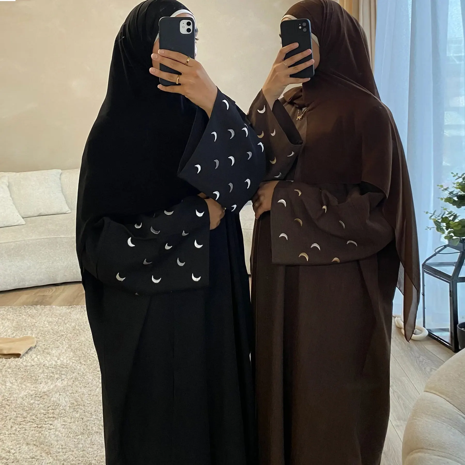Moon Embroidery Open Abaya for Women Thin Linen Cardigan Islamic Clothing Turkey Muslim Long Dress Ramadan Eid Outfit Kaftan
Moon Embroidery Open Abaya for Women Thin Linen Cardigan Islamic Clothing Turkey Muslim Long Dress Ramadan Eid Outfit Kaftan