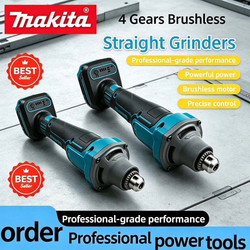 Makita Multifunctional Die Grinder – Brushless Motor, 4 Gears, Chuck Type, Straight Tool for Grinding, Polishing & Engraving
Makita Multifunctional Die Grinder – Brushless Motor, 4 Gears, Chuck Type, Straight Tool for Grinding, Polishing & Engraving