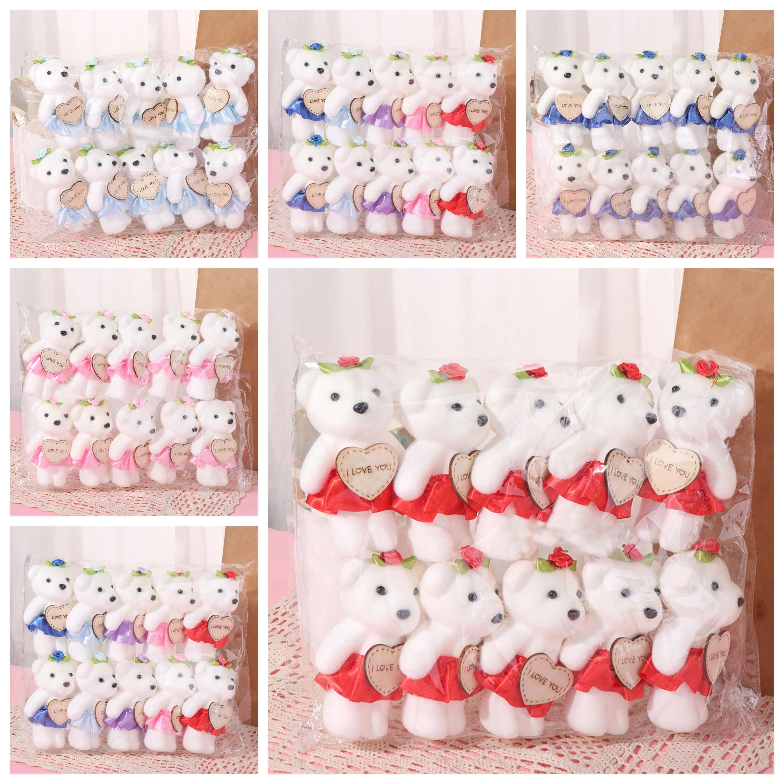 10pcs/set Foam Bear Bear Plush Foam Toys Plush Doll Plush Animal Mini Bear Flower Bouquet 10cm Cartoon Cartoon Bouquet Doll
10pcs/set Foam Bear Bear Plush Foam Toys Plush Doll Plush Animal Mini Bear Flower Bouquet 10cm Cartoon Cartoon Bouquet Doll