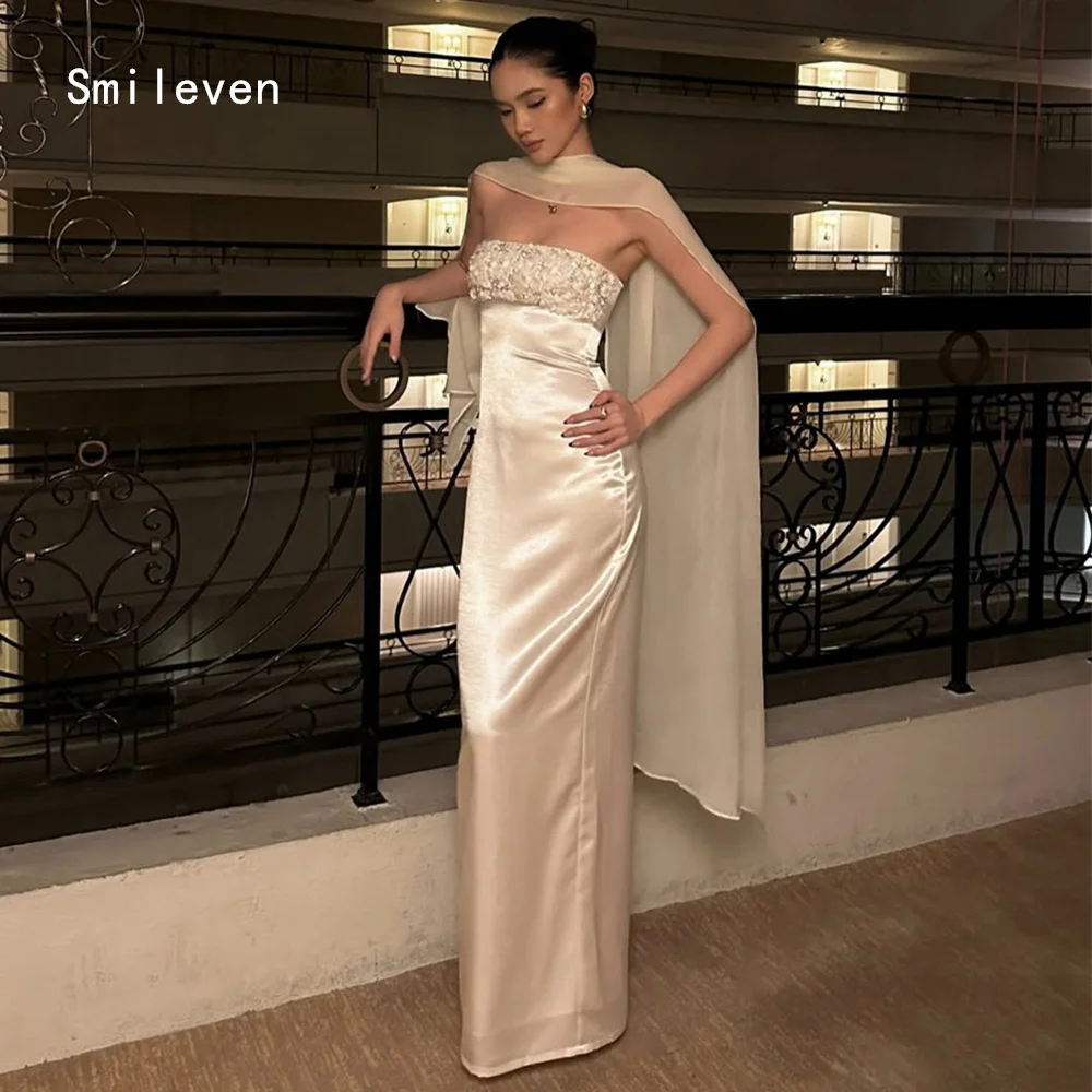 Smileven Luxury Simple Mermaid Evening Dress Appliques Beading Formal Prom Dresses Strapless Party Gowns Customized 2026
Smileven Luxury Simple Mermaid Evening Dress Appliques Beading Formal Prom Dresses Strapless Party Gowns Customized 2026