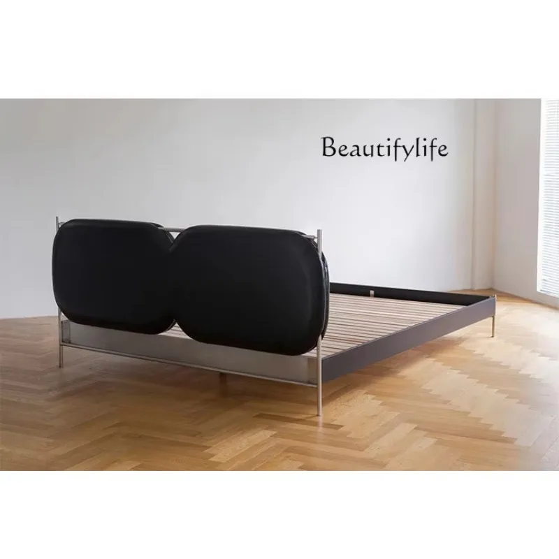 X40 Leather Art Medium Ancient Bed Light Luxury Modern Master Big Black Retro Bed Solid Wood Leather Bed
X40 Leather Art Medium Ancient Bed Light Luxury Modern Master Big Black Retro Bed Solid Wood Leather Bed