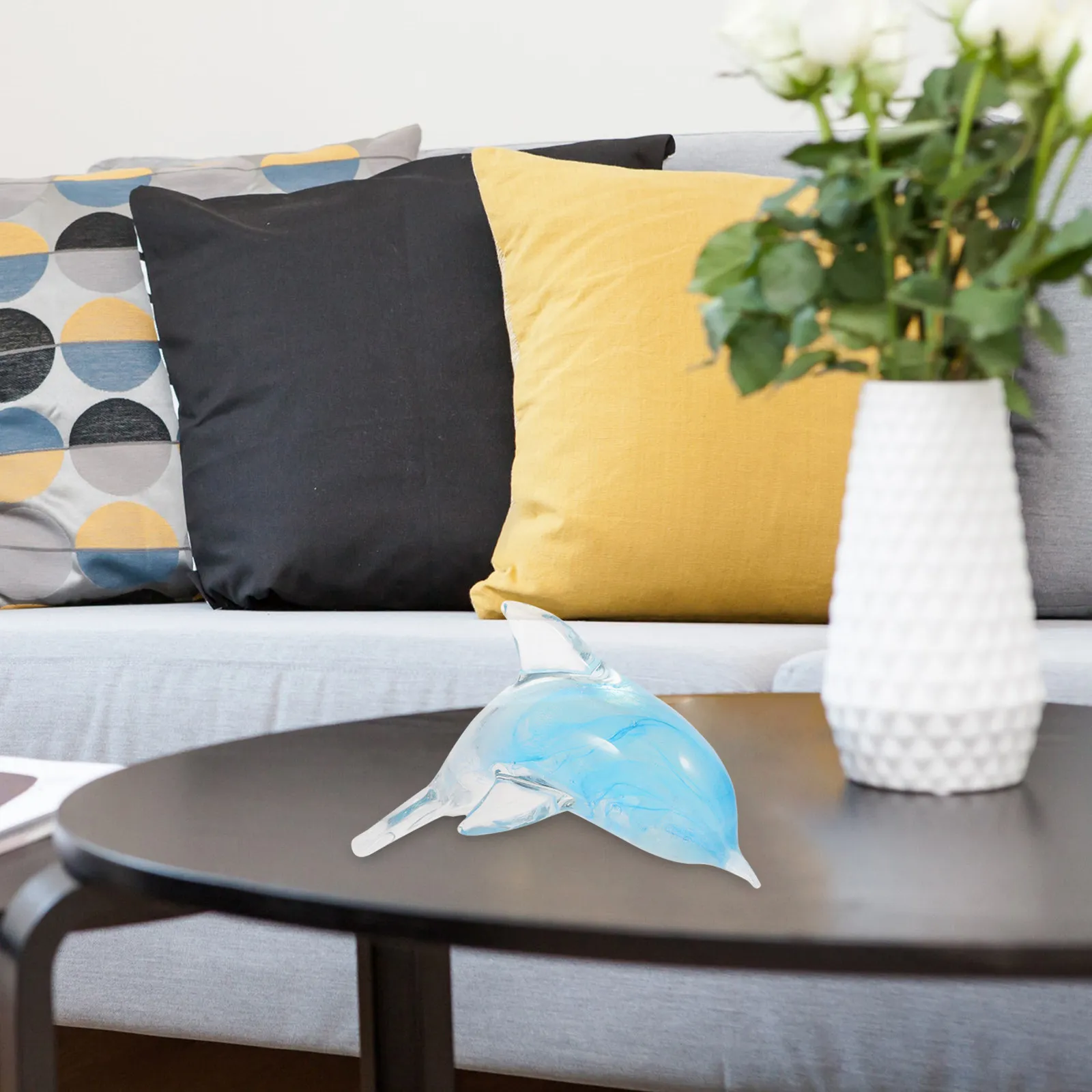 Изысканная стеклянная статуэтка морского животного: Дельфин для декора дома, офиса, рабочего стола, кабинета, витрины. Изысканная детализация.
Изысканная стеклянная статуэтка морского животного: Дельфин для декора дома, офиса, рабочего стола, кабинета, витрины. Изысканная детализация.