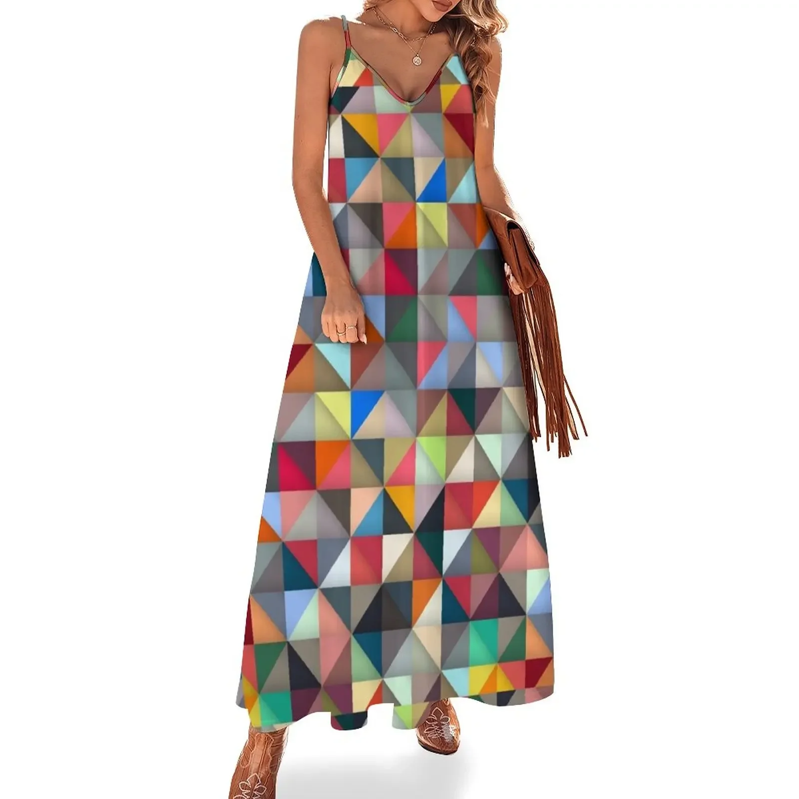 Multi-coloured Geometric Design Sleeveless Dress elegant chic women dresses promotion women long dresses womens dress Dress
Multi-coloured Geometric Design Sleeveless Dress elegant chic women dresses promotion women long dresses womens dress Dress
