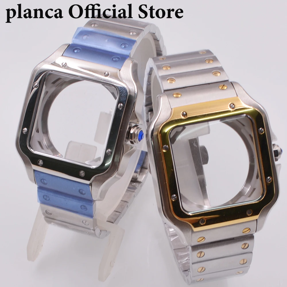 NH35 case 38mm Silver goldSquare Watch Case Stainless steel Watch fit NH35 NH36 Waterproof Movements Accessories
NH35 case 38mm Silver goldSquare Watch Case Stainless steel Watch fit NH35 NH36 Waterproof Movements Accessories