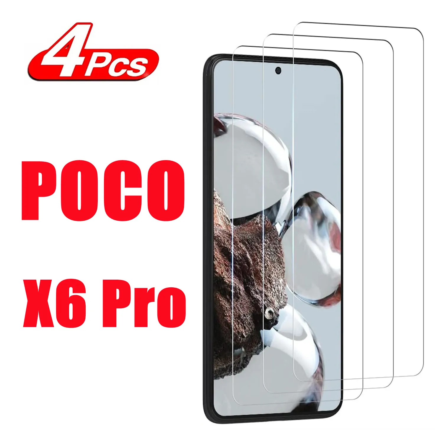 2/4 Pcs For Poco X6 Pro 9H Tempered Glass For Poco X6 Pro Screen Protector Glass Film For Poco X6 Pro
2/4 Pcs For Poco X6 Pro 9H Tempered Glass For Poco X6 Pro Screen Protector Glass Film For Poco X6 Pro